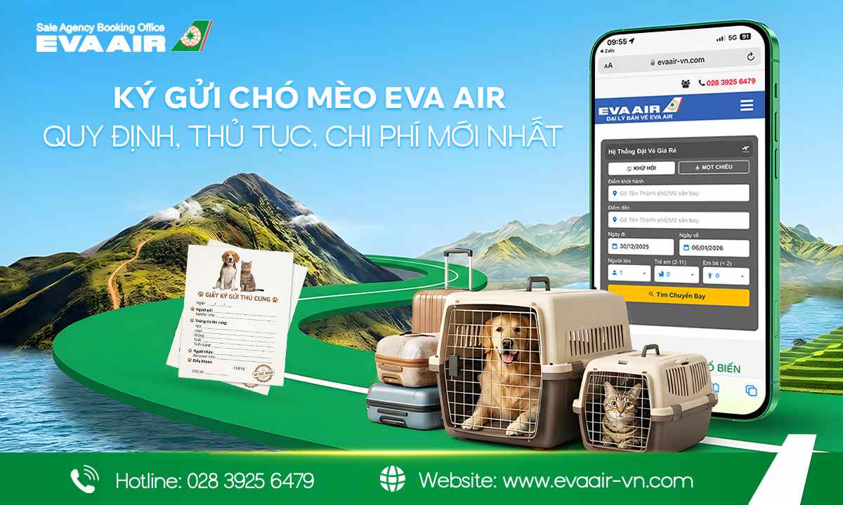 Ký Gửi Chó Mèo EVA Air, ký gửi chó mèo đi máy bay EVA Air, hành lý ký gửi thú cưng EVA Air, ký gửi thú cưng EVA Air, ký gửi động vật cảnh EVA Air, Chi Phí Ký Gửi vật nuôi EVA Air, quy định Ký Gửi Chó Mèo EVA Air, Vận Chuyển thú cưng bằng Cargo EVA Air