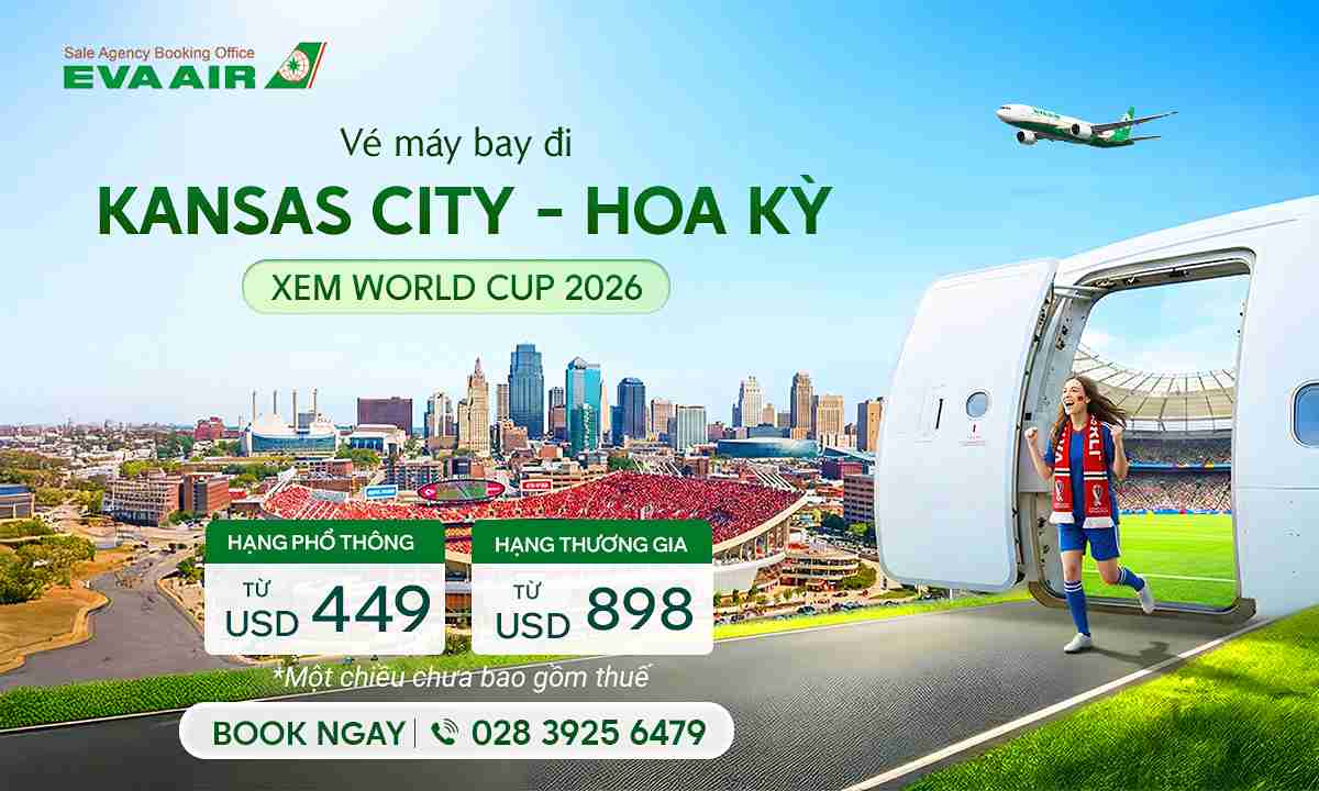 Vé máy bay đi Kansas City xem World Cup 2026