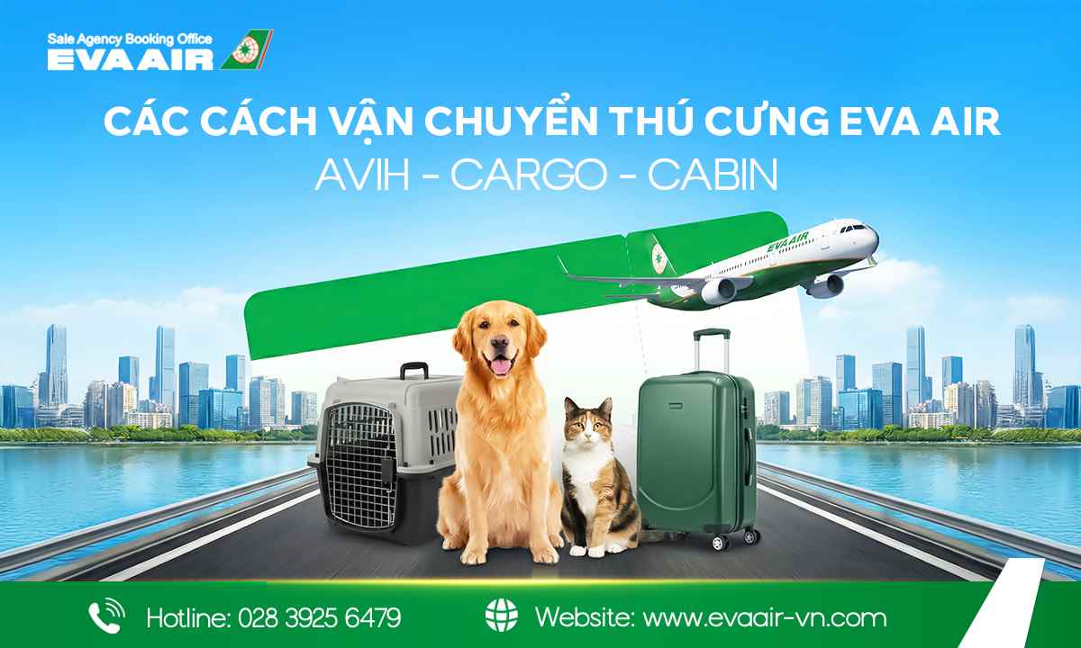 Vận chuyển thú cưng EVA Air, vận chuyển chó mèo EVA Air, hành lý ký gửi thú cưng EVA Air, vận chuyển động vật cảnh EVA Air, vận chuyển vật nuôi EVA Air, vận chuyển động vật sống EVA Air, ký gửi chó mèo EVA Air, Vận chuyển Hàng Hóa EVA Air là thú cưng
