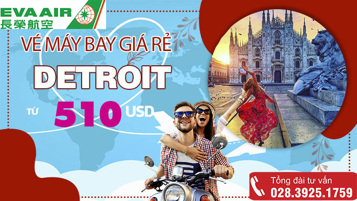 Vé máy bay EVA Air đi Detroit