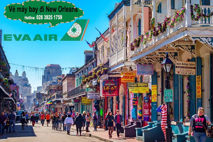 Vé máy bay EVA Air đi New Orleans