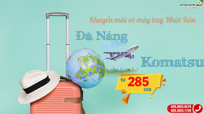 vé máy bay Đà Nẵng đi Komatsu