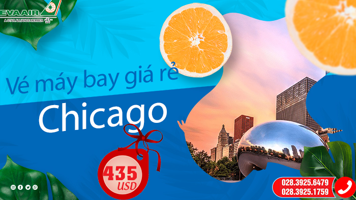 Vé máy bay EVA Air đi Chicago