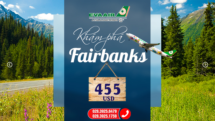 vé máy bay EVA Air đi Fairbanks