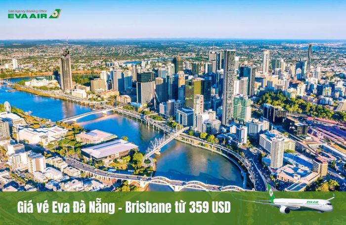 Giá vé Đà Nẵng đến Brisbane EVA Air